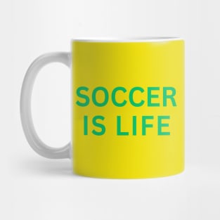 Soccer | SOCCER IS LIFE |Soccer Gift  Super Soccer Fan | Unisex Mug